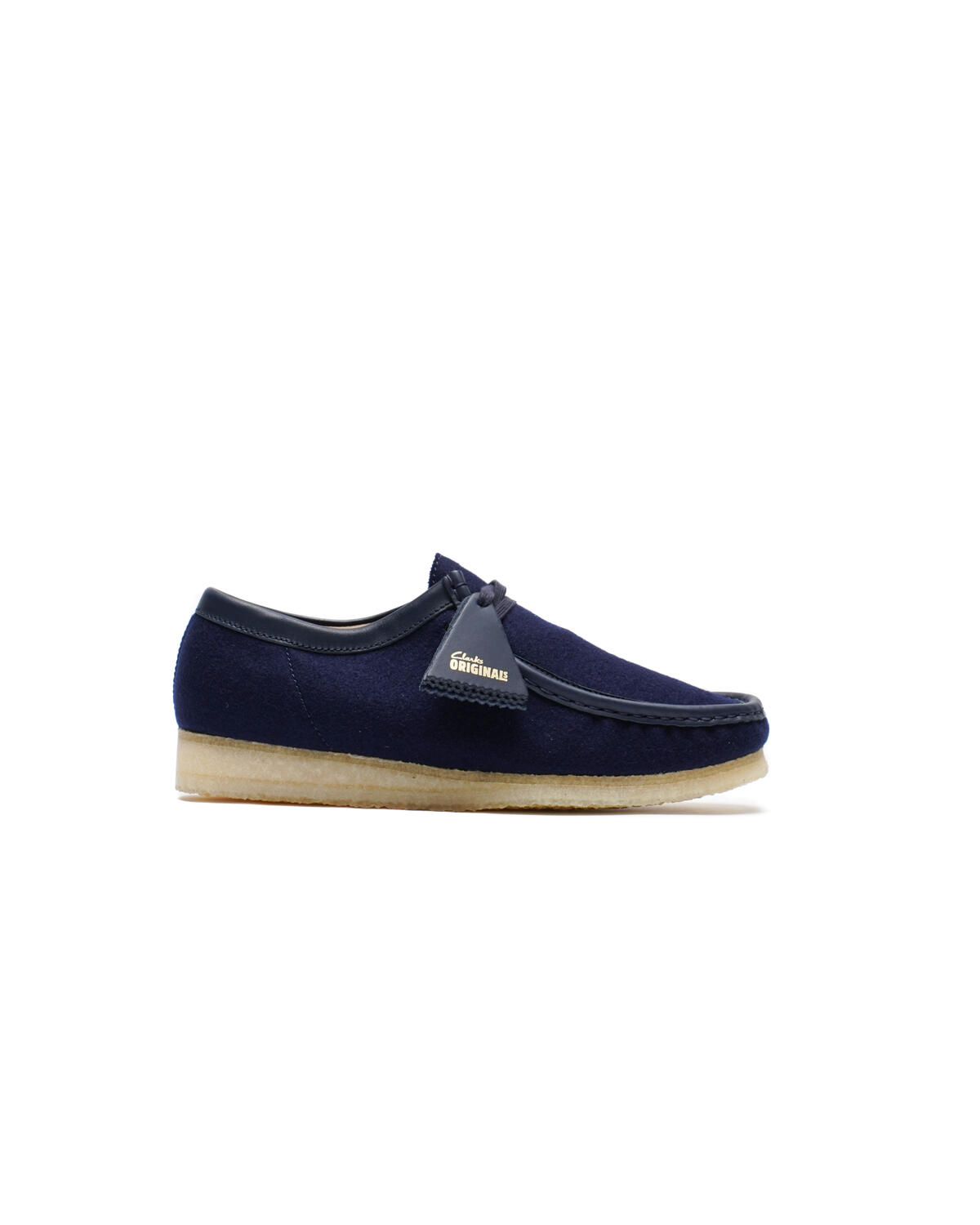 Navy blue wallabees best sale